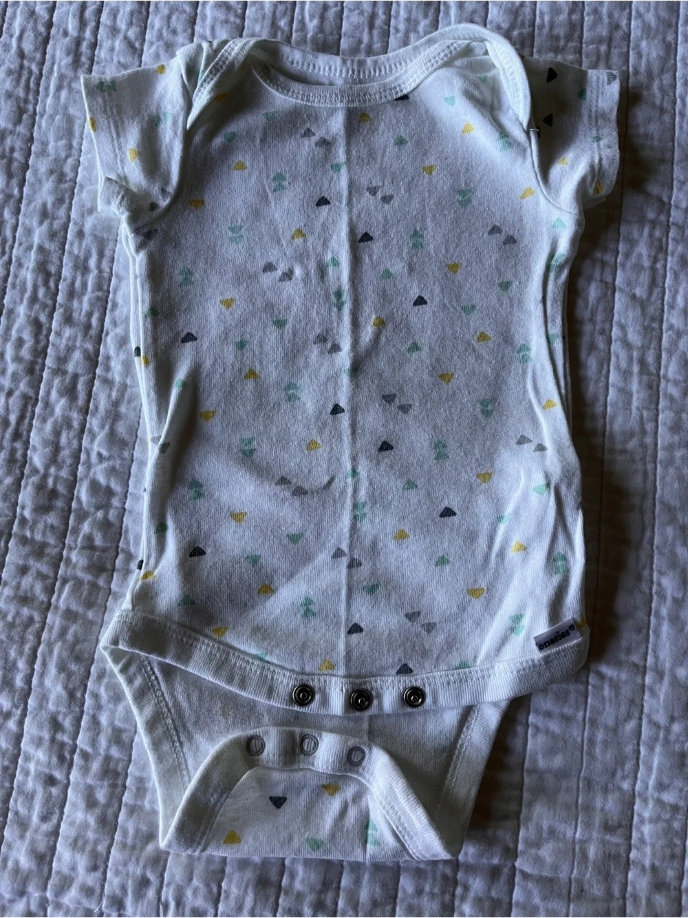 Gerber Onesie Multi-Pack - Pastel Yellow, Mint, White, Gray